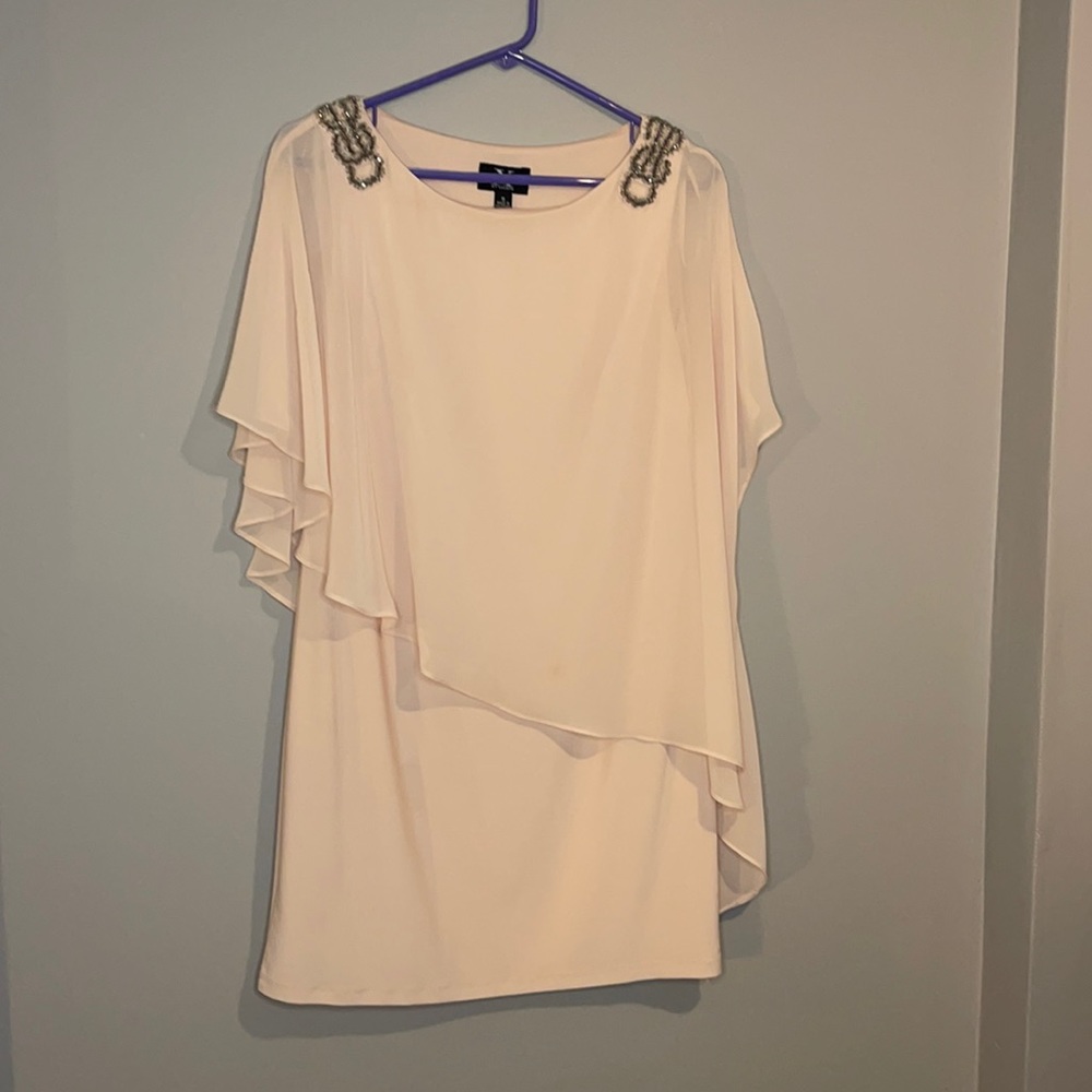 Light pink semi formal, midi dress